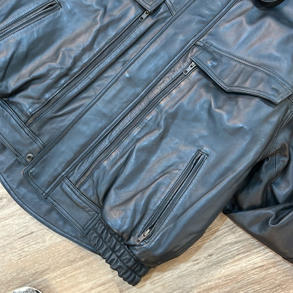 Leather Motorcycle Jacket - Picture 8 of 13